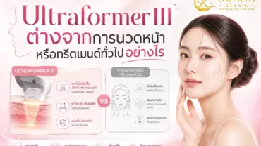 Ultraformer III ต่างจากการนวดหน้าหรือทรีตเมนต์ทั่วไปอย่างไร